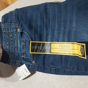 Midrise skinny jeans